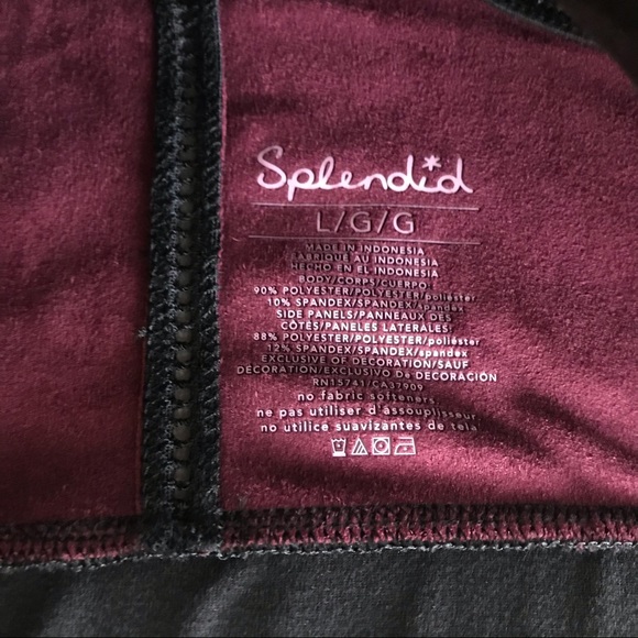 Splendid Suede Racerback Sports Bra - Size L - Picture 2 of 6